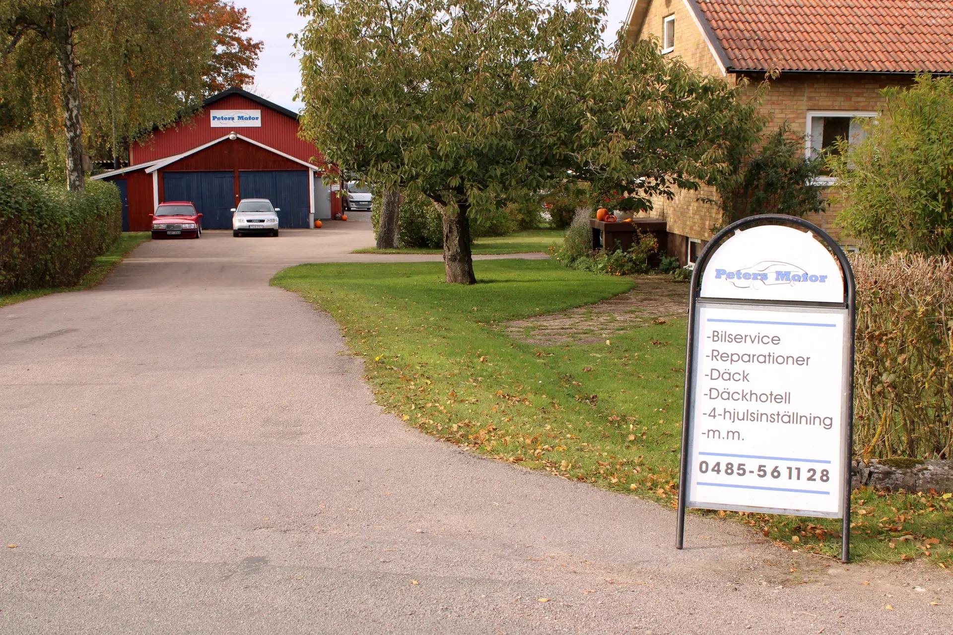 Infart till verkstaden